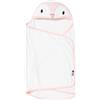 Tommee Tippee Penny Telo Da Bagno Con Cappuccio In Microfibra Ipoallergenica Per Neonati E Bambini Rosa/bianco