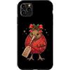 Merry Christmas Wrap Ribbon Bow Stars Xm Custodia per iPhone 11 Pro Max Kiwi Bird Candy Cane Carta Regalo Agrifoglio Pigna