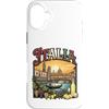 Lakelandwholesale1 Shirt Company Custodia per iPhone 16 Plus Italia Vintage Travel Monumenti Venezia Gondola Firenze