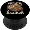 CRAZEELEBAH SUNDA COLUGO INC Divertente sunda cologo accogliente livello, pisolino retrò PopSockets PopGrip Adesivo