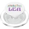 Retro Personalized Girl Name Tees Wildflower Floral LEA Nome Festa della mamma Donne PopSockets PopGrip per MagSafe