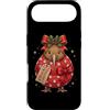 Merry Christmas Wrap Ribbon Bow Stars Xm Custodia per iPhone Air Kiwi Bird - Carta da regalo, motivo: Babbo Natale, agrifoglio