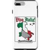 Lakelandwholesale1 Shirt Company Custodia per iPhone 7 Plus/8 Plus Viva Italia Bandiera Italiana Mappa Uccelli Grafica Capolavoro Design