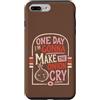Retro Food Humor Custodia per iPhone 7 Plus/8 Plus Divertente citazione di cucina One Day Im Gonna Make Onion Cry