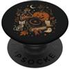 Halloween in October Libro magico della zucca di Halloween della strega spettrale PopSockets PopGrip Adesivo