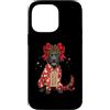 Merry Christmas Wrap Ribbon Bow Stars Xm Custodia per iPhone 14 Pro Max Labrador Retriever Lab - Carta da regalo con pupazzo di neve e agrifoglio