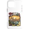 Lakelandwholesale1 Shirt Company Custodia per iPhone 16 Pro Max Italia Vintage Travel Monumenti Venezia Gondola Firenze