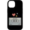Retro Mixtape Cassette 90s Nostalgia Custodia per iPhone 14 Cassetta mixtape retrò Pixel Art 90s Tech Throwback