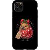 Merry Christmas Wrap Ribbon Bow Stars Xm Custodia per iPhone 11 Pro Max Kiwi Bird - Carta da regalo con pupazzo di neve e agrifoglio