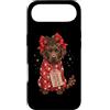 Merry Christmas Wrap Ribbon Bow Stars Xm Custodia per iPhone Air Labrador Retriever Lab - Carta da regalo con Babbo Natale
