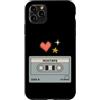 Retro Mixtape Cassette 90s Nostalgia Custodia per iPhone 11 Pro Max Cassetta mixtape retrò Pixel Art 90s Tech Throwback
