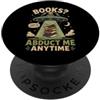 Cosmic Reader Bookworm Club Libri rapirmi in qualsiasi momento lettura aliena umorismo amanti dei libri PopSockets PopGrip Adesivo