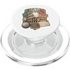 Lakelandwholesale1 Shirt Company Italia Roma Capitale Colosseo Vintage Travel Badge Graphic PopSockets PopGrip per MagSafe