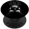 Majestic Orca Face Wildlife Nature Art Orca Viso Mare Fauna Natura Orca Balena PopSockets PopGrip Adesivo