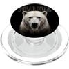Majestic Polar Bear Face Wildlife Nature Orso polare con volto artico selvatico natura animale orso PopSockets PopGrip per MagSafe