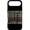 Someone Loves Me In US State Of Rhode Is Custodia per iPhone Air Qualcuno nel Rhode Island mi ama State Retro Vintage