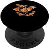 Spooky Tie Dye Bat Trick or Treat Costum Groovy Tie Dye pipistrelli Halloween Retro Hippie PopSockets PopGrip Adesivo
