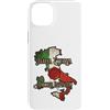 Lakelandwholesale1 Shirt Company Custodia per iPhone 14 Plus Italia Eterna Amore Infinito Italia Mappa Bandiera Grafica