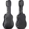 CAHAYA Custodia per Chitarra Acustica con Imbottitura di 15mm in ABS Impermeabile Facile da Pulire Astuccio Rigida per Chitarra Acustica Semiacustica 41 Pollici con Disegno di Striscia Modello CY0246