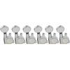 Musiclily Wilkinson - Set di mini accordatori per chitarra elettrica Fender Stratocaster e Tele, 15,2 cm in linea, con mini pulsante ovale E-Z-LOK, cromati
