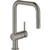 Grohe Minta rubinetto da cucina, estraibile, orientabile, 32322AL2, Minta hard graphite spazzolato [Rubinetteria da Cucina > Rubinetti da Cucina]