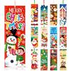 JSRQT 36 Pezzi Segnalibri di Carta Natale, Bookmarks Natale Bifacciali con Nastri, Carta Clip di Pagina Personalizzati per Ufficio Scolastico, Etichetta Segnalibri Chirstma Creativi per Decorazioni