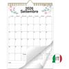 AEYAKA Calendario da Parete 2026-2027 A4 da set. 2026 Acquerello Fiori Italiano | Calendario da parete A4 verticale set. 2026 - dic. 2027 acquerello fiori: 16 mesi, campi priorità. Stiloso e pratico