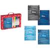 Tinta Unita Set Regalo Notebook +12 Brush Pen Jeans (blu o nero 1 PEZZO RANDOM)