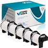 specmark 5 rotoli di etichette singole compatibili con Brother DK-22212 62 mm x 15,24 m per tutte le stampanti di etichette QL QL-570 QL-700 QL-800