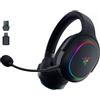 Razer Barracuda X Chroma - Cuffie da gioco wireless multipiattaforma con 6 zone Chroma RGB (SmartSwitch Hyperspeed e Bluetooth, driver da 40 mm, microfono cardioide HyperClear staccabile) Nero