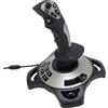 Plyisty Joystick per Simulazione di Volo per PC, Controller di Gioco per Simulatore di Volo per Giochi USB con Funzione di Vibrazione e Controllo 'acceleratore, Gamepad Cablato Flight