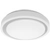 LEDVANCE, Applique e plafoniera LED intelligente per interni con tecnologia WiFi, colore della luce variabile (3000K-6500K), grigio, 380mm, compatibile con Google e Alexa, SMART+ WIFI ORBIS MOON