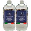 FEI FAN Ricarica Per Diffusore Di Fragranza Con Midollini. Disponibile In Varie Fragranze, Ognuna Pensata Per Adattarsi a Gusti Ed Ambienti Differenti 500ml (IRIS BLU E FIORI FRESCHI, 2 Ricariche)
