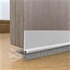 OEEYYT Striscia paraspifferi per porte, 100 cm, autoadesiva, può essere tagliata su misura, paraspifferi in silicone flessibile (bianco, 50 mm)