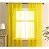 GIVBRO Tenda in Voile, Giallo, 140 x 137 cm, 1 Pannello