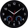 NESIFEE Orologio da Parete RadioControllato Silenzioso Senza Ticchettio a Batteria Analogico per Tempo Preciso, Cucina Camera da Letto Soggiorno Ufficio Design Moderno 30 cm (Nero)