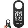 vepoty Do Not Disturb Door Hanger Sign Double Sided Sign Pu Leather Door Hanger Tag for Home Office