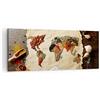 ARTTOR Quadro su Tela 120x50 cm Stampe da Parete Cucina Mappa del Mondo 2832