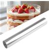 Fyrdm Torta Collare, 25cm x 10m Acetato per Torte, Fogli Acetato per Dolci