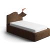 PAULATO - Vestiletto Singolo in Velluto Tinta Unita, Tessuto Bielastico Antigraffio Lavabile in Lavatrice, Certificato OEKO-TEX Standard - Made in Italy - Cacao