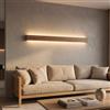 B·LED BARCELONA LED BARCELONA LED Applique Parete Legno LED 24W Dimmerabile 100cm | Finitura Naturale, Luce Calda 3000K, Uso Interno, Controllo Touch, Stile Nordico