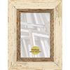 Wallazz Cornice Portafoto in Legno Pregiato - Made in Italy - Vetro Sintetico Infrangibile Crilex - Disponibile in Diverse Varianti - Design Italiano e Qualità Artigianale, 40x50cm Bianco