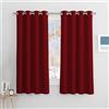 PONY DANCE - Set di 2 tende oscuranti per camera da letto, con occhielli, colore rosso, opache, corte, termiche, altezza 158 cm x larghezza 132 cm, tende decorative