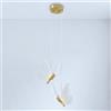 LIGKIN Lampada a sospensione a LED 12 W Farfalla Creativa Lampadario da Soffitto Scandinavo 6500 K Luce Bianca Illuminazione a Soffitto LED Acrilico Lampada da Soffitto per Camera dei Bambini