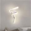 Dopastore Applique da Parete LED 10W Design Spirale Curvato Bianco Lampada da Parete Stile Moderno Da Interno IP20 Camere Corridoio Salone