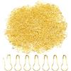 Hocansen 1000 spille da balia, in metallo, 22 mm, a forma di pera, per pennarelli, maglieria, accessori da cucito (oro/HL)