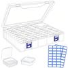 PANYI Set di 46 Organizzatori di Piccole Perline in Plastica Trasparente Contenitori per Perline Scatole Plastica Trasparente Piccole Ideale per Riporre Viti Gioielli Pillole Piccoli Componenti ecc