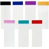 WACCOMT Pack Confezioni grandi per proteine in polvere da asporto | 21 contenitori riutilizzabili per cipria, 7 colori misti, contenitori in EVA, per palestra, allenamento, 6 x 15,6 cm