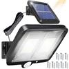 Retoo Lampade solari per esterni con rilevatore di movimento, 98 LED, migliorato nuovo modello lampada solare per esterni per giardino, luci solari per esterni ichdeal per terrazza, veranda, garage,