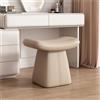 Generic Pouf in pelle, sedia da toeletta imbottita e panca per scarpe, per soggiorno, design moderno, seduta morbida e confortevole per casa, ufficio e appartamenti